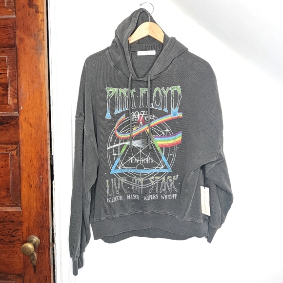 Daydreamer Tops - DAYDREAMER Pink Floyd 1973 Live on Stage Oversized Hoodie